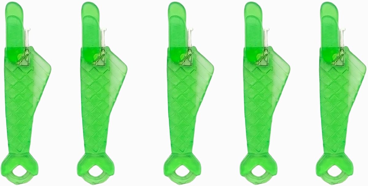 5 stuks draadinstekers voor naaimachines, inrijghulp in visvorm, inrijger voor naalden, draadinsteker, groen, inrijghulp, naaimachine, naaldinstekset voor handnaaien