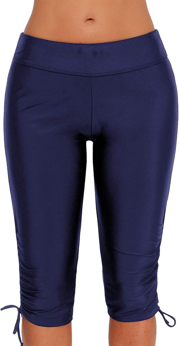 Shorts sport sneldrogende boardshorts zwembroek met hoge taille effen S-XXL