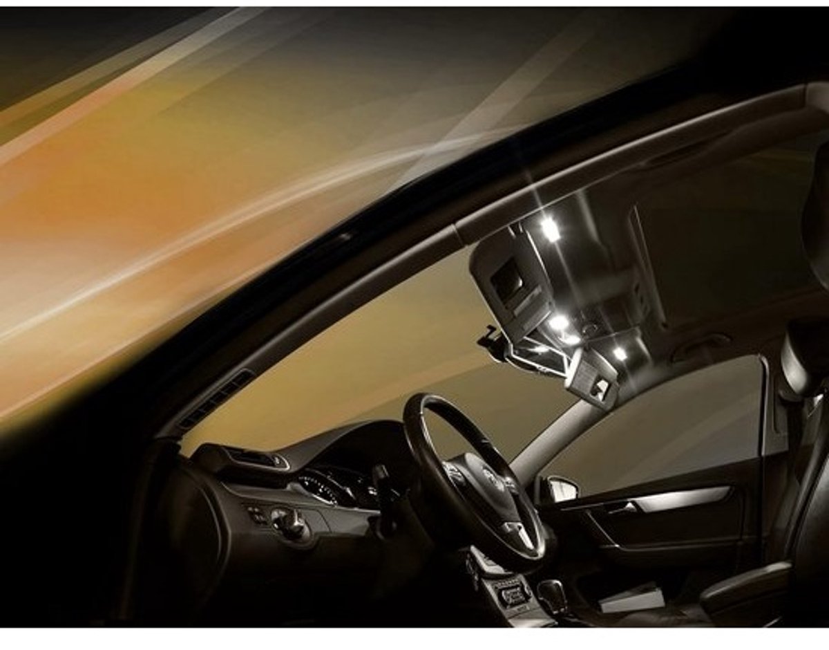 Complete Interieurverlichting Set Neutraal Wit Voor Auto