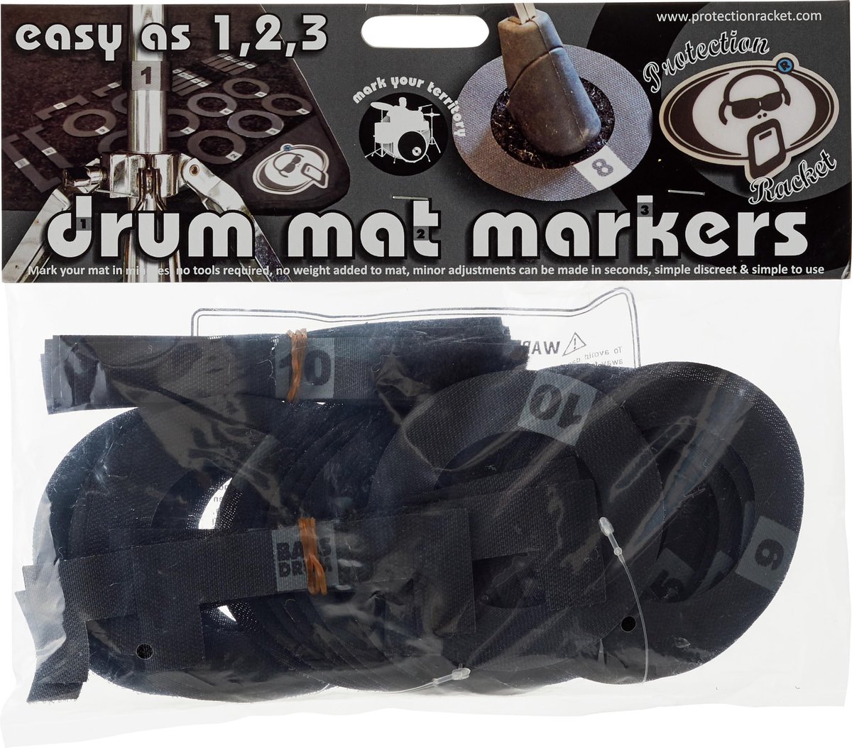 Drum Mat met Genummerde Markeringen - Professionele kwaliteit - Voor optimale grip en stabiliteit - ShopVlot