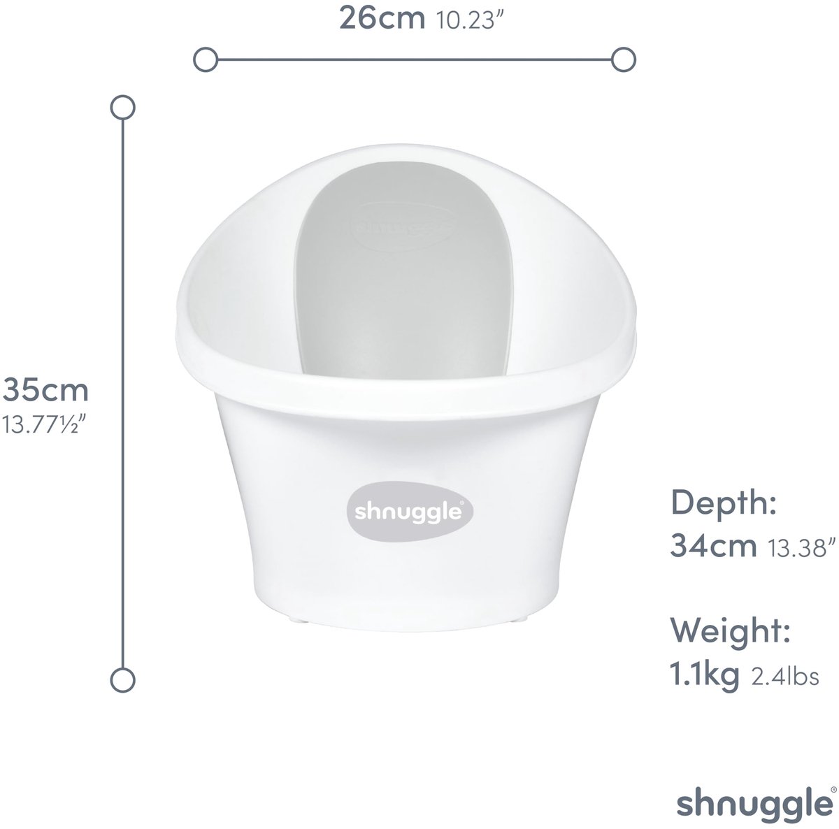 Babybadje met ergonomische ondersteuning - zacht schuim rugleuning - compacte oplossing voor pasgeborenen - ShopVlot