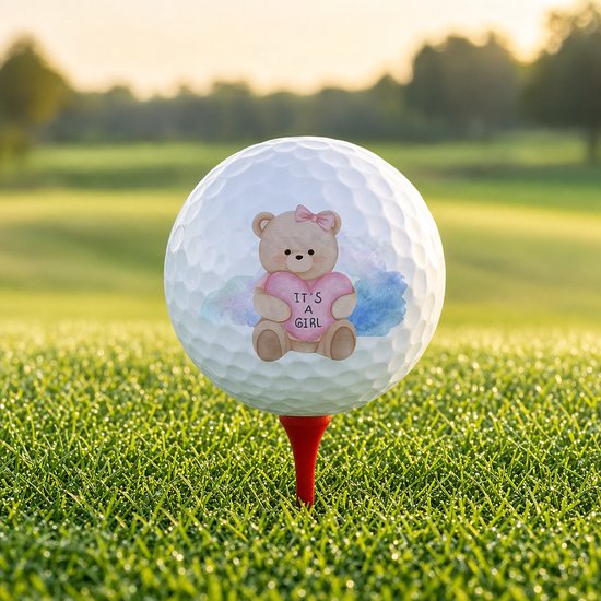 Wilson Golfballen It's a Girl Teddybeer - Geboorte Golf Cadeau - 2 stuks van Wilson — afbeelding 5