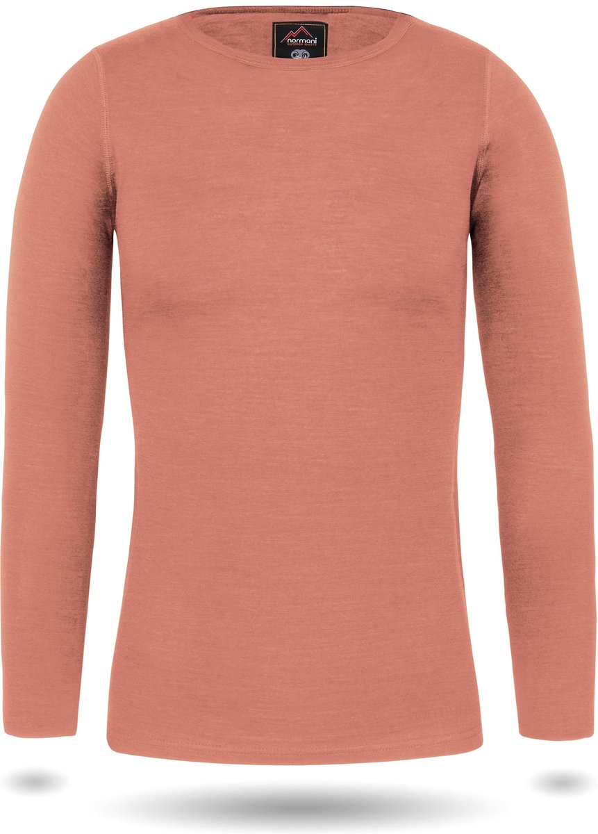 Dames-merino-shirt met lange mouwen „Mandurah“ Roze