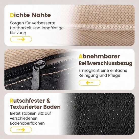 Dikke naden, afneembare en wasbare hoes, antislip bodem