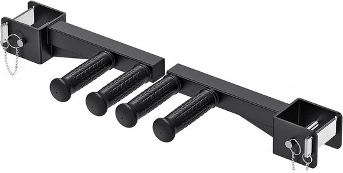 Dip Bar Opzetstuk voor Power Rack - Geschikt voor 7,6x7,6 cm Squat Racks - Antislip Grepen en Hoge Capaciteit