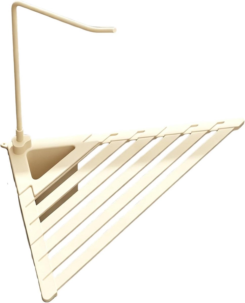 Afdruiprek - Driehoekig gootsteenafvoerrek, 17,7 x 12,6 x 8,6 inch roestvrije metalen opvouwbare afvoerbakken - afdruiprekken voor aanrecht - voor opslag organisatie aanrecht thuis huis binnenkast