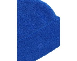 By-Bar Logo Beanie Mutsen Dames - Blauw - Maat ONESIZE