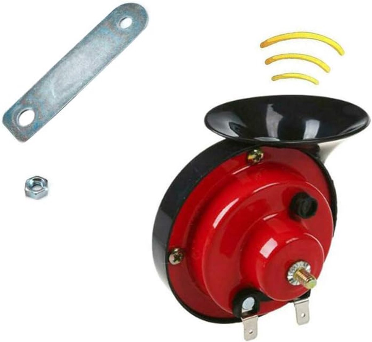 110DB Super luide treinhoorn voor vrachtwagen, trein, boot, auto, lucht-elektrische slak enkele hoorn, 12v waterdichte dubbele hoorn, woedend geluid voor auto, motorfiets
