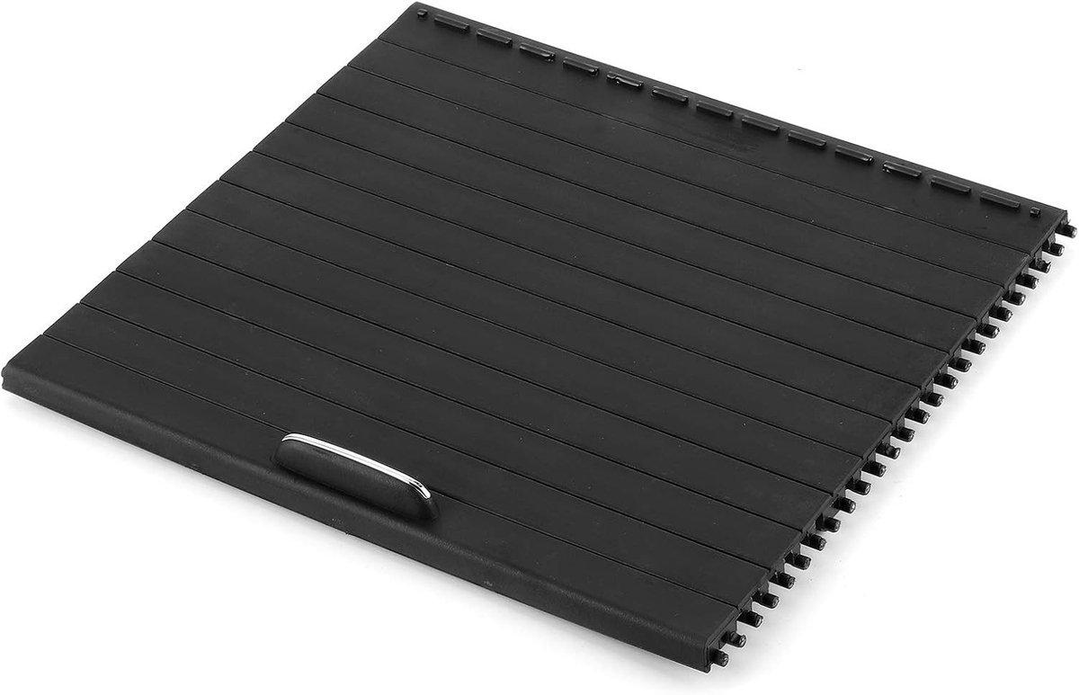 Zwarte Rollende Zonnescherm Cover voor Center Console Geschikt voor ML GL GLS GLE W166 - Eenvoudige Installatie en Perfecte Pasvorm