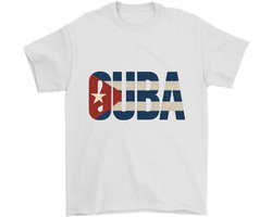 Cuba Shirt – Cuba in de kleuren van de Cubaanse vlag – Unisex T-Shirt voor Dames & Heren – Origineel Cadeau