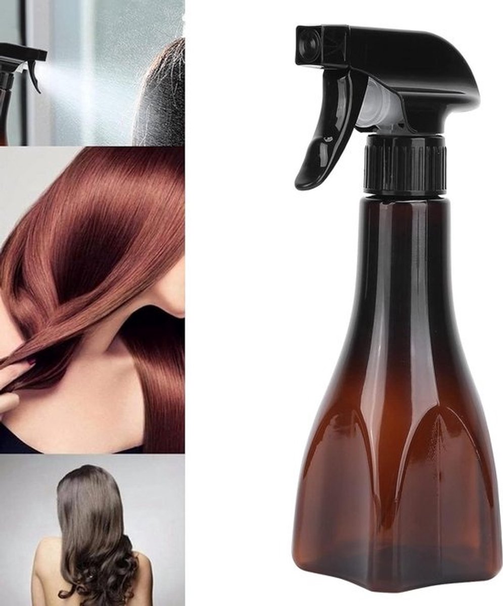 Waterspuit Haar - Continue Mistspuitfles - 300 Ml - Verstelbare Spuitmond - Hervulbaar - Lege - Haarmeneer - Waterspuitflessen - Salonkwaliteit - Haarstyling - Kapper - Haarverzorging waterspuit haar