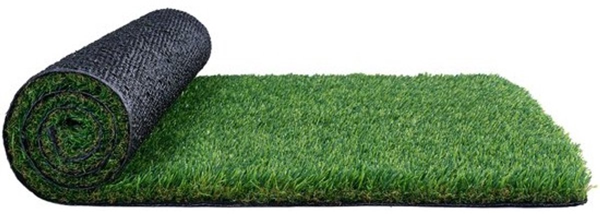 Kunstgras Tapijt - Balkontapijt Gazon - Tuindecoratie Buiten - Hoge Dichtheid Vezels - 1.8 x 3 meter - Groen