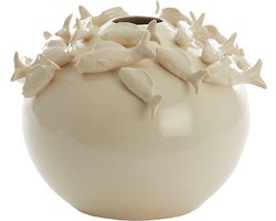 Light & Living - Pot FISH - Wit - 41.5x41.5x32 cm