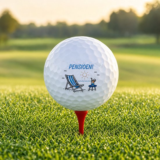 Wilson Golfballen Pensioen Cadeau - Afscheid Golf Cadeau - 3 stuks - Golfbal met Opdruk van Wilson — afbeelding 3