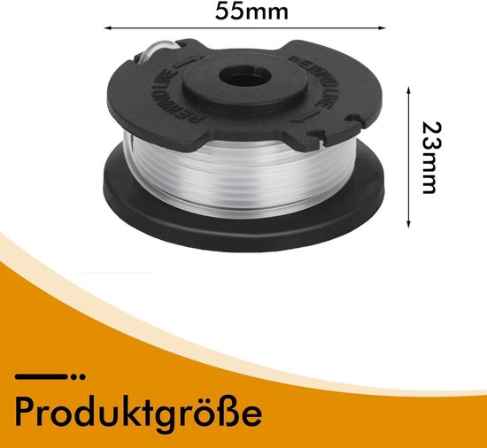 RAC142/5132002769 draadspoel geschikt voor Ryobi 36V RLT36 RLT36C3325 RLT36B33 RY36LT33A-0 accu grastrimmer, reservedraadspoel 3,3 m lengte Ø 25 6 mm (6 spoelen — afbeelding 2