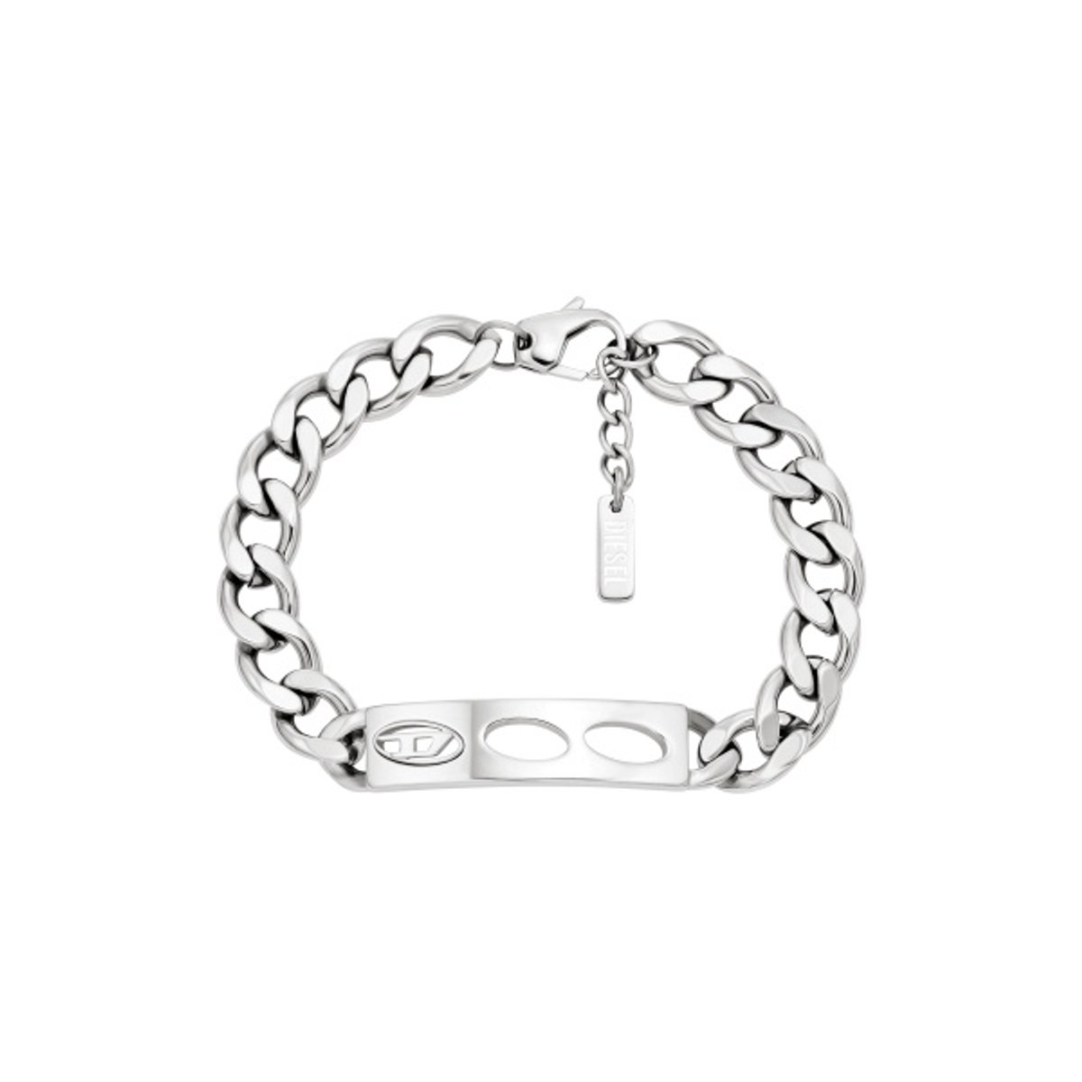 Diesel DX1663040 Unisex Armband (sieraad) 19.50 cm - Zilverkleurig