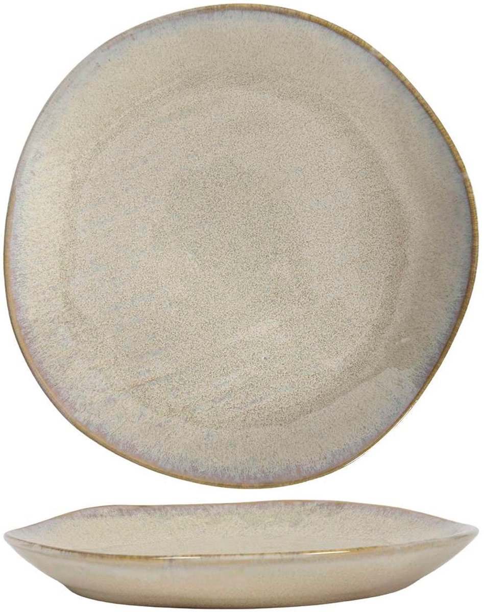 Cookinglife Dinerborden Linen Beige ø 27 cm – 6 stuks