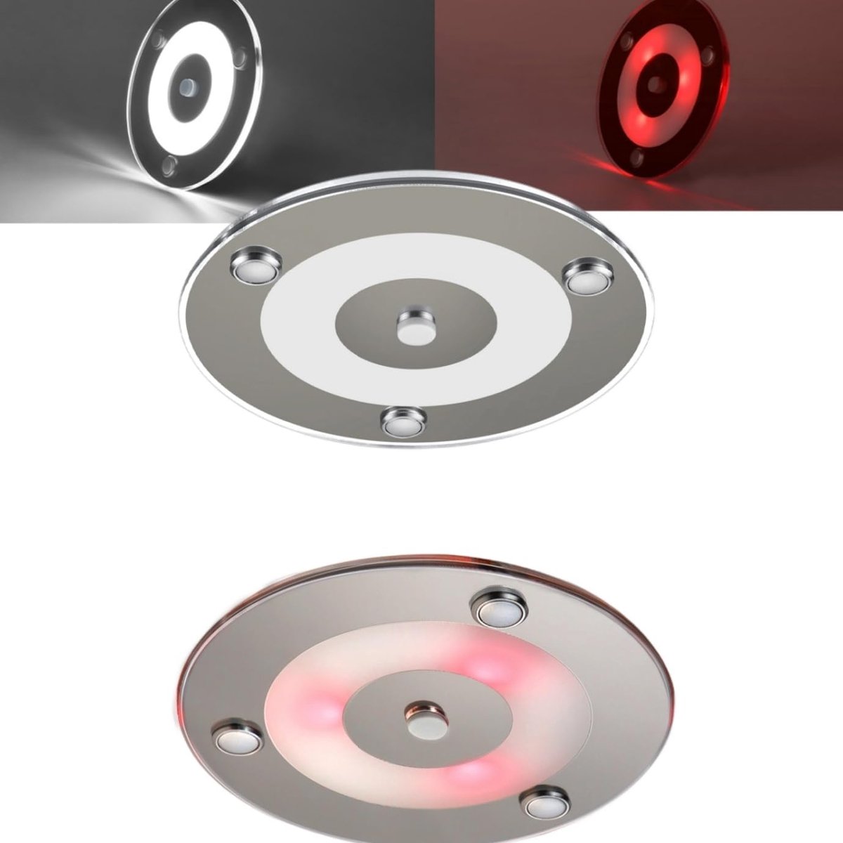 12V Plafondlamp Camper Boot Dimbare LED voor Van Truck Caravan Interieur Verlichting (2 stuks. 5000K)