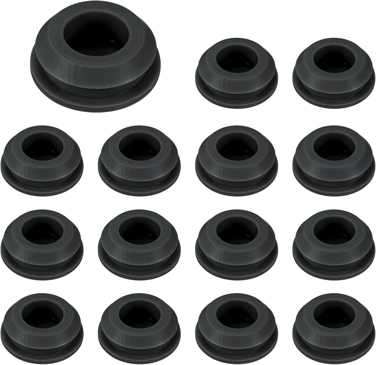 15 Stuks Silicone Gatenpluggen voor 12-13mm Gaten, Waterdichte Rubberpluggen voor Keuken en Partitionering, Ideaal voor Verzegeling en Bescherming
