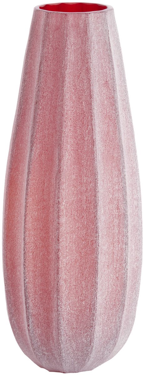 Light & Living Vaas BRADLEY - Ø17.5x44.5 cm - Rood