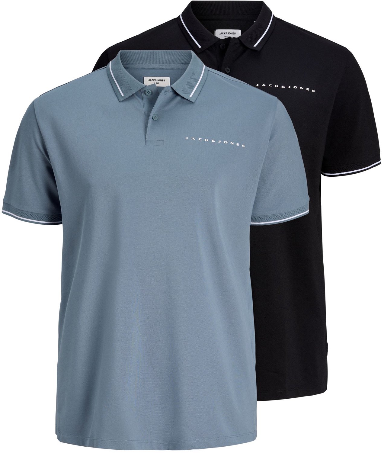 Jack & Jones Plus Polo shirt Plus Size 2-pack Logo Polo shirt