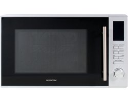 Inventum MN305C Combimagnetron - 30L - 900W - Hetelucht- en grillfunctie - 10 kookprogramma's - 4 combistanden - Ontdooifunctie - Kinderslot - Zilver