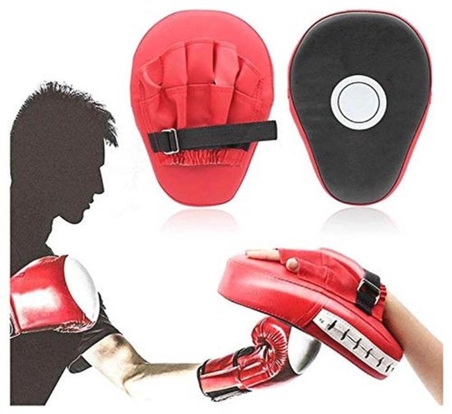 Muay Thai-kickpads - Handpads voor vechtsporttraining - Voor karate en kickboksen - 2 stuks