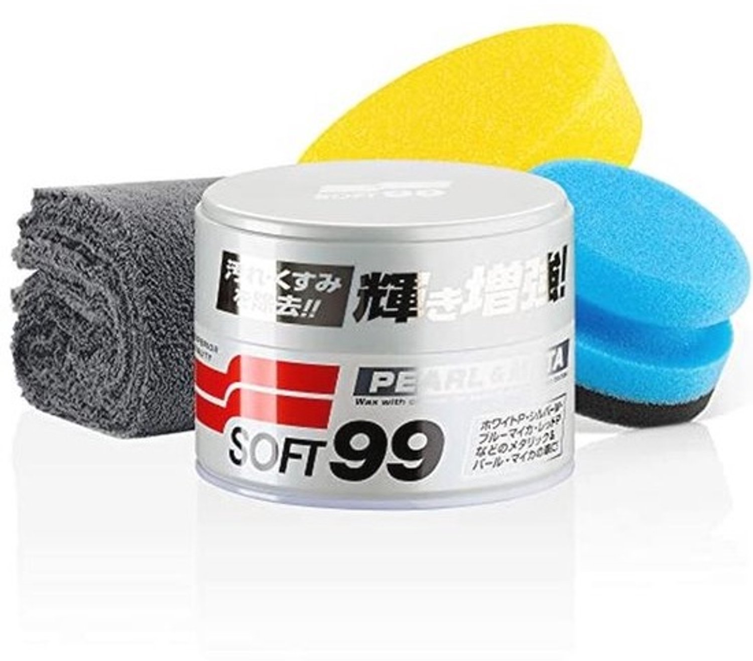Autowas voor grijze tinten - Pearl & Metallic Soft autowas met lakbescherming, 320 g + applicator en microvezeldoek