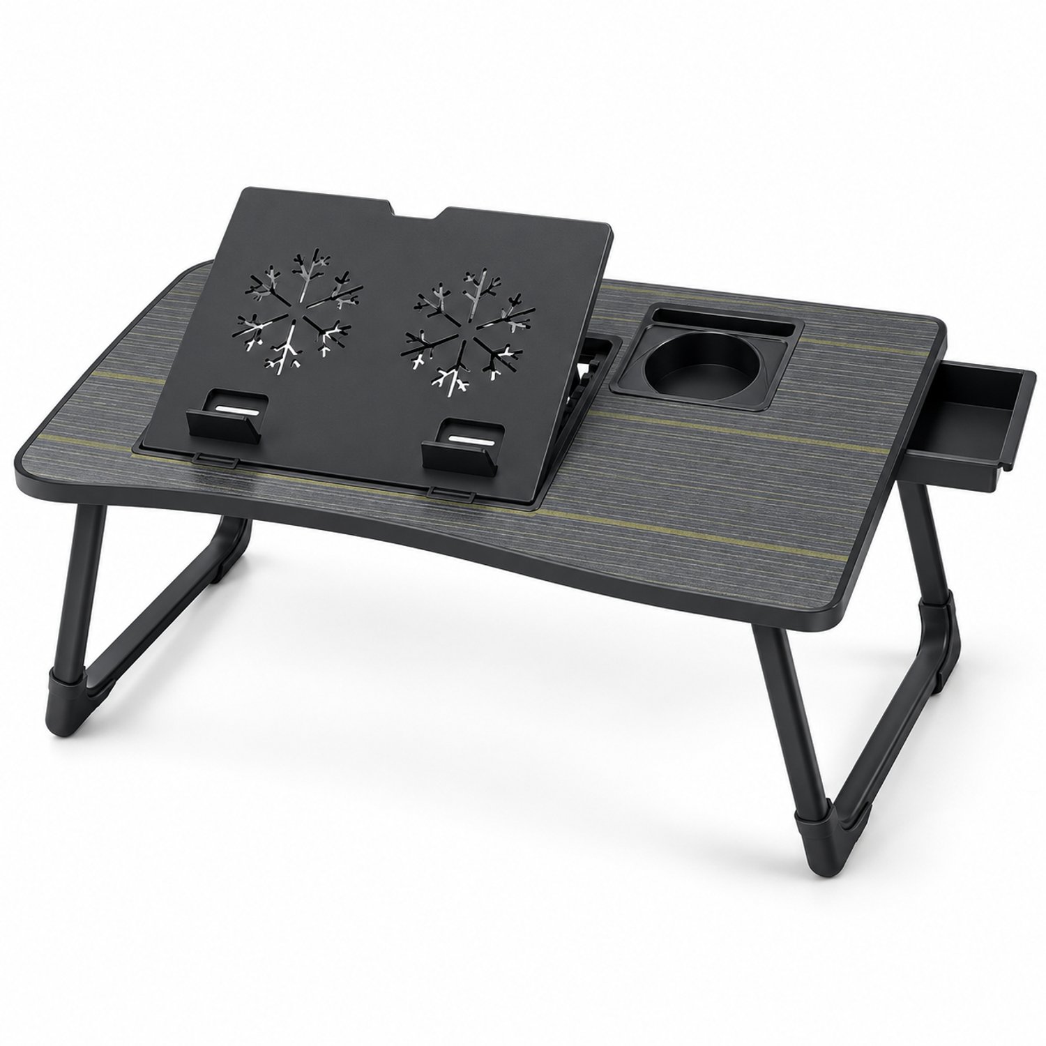 Vectra Bedtafel Laptoptafel – Laptop standaard tot 17 inch – Ontbijttafel op bed – Black Stripes