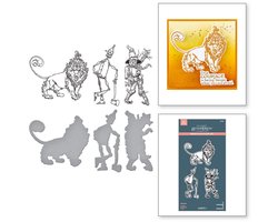 Spellbinders BetterPress Plates & Snijmallen - Tin Man, Lion & Scarecrow - 6 st.