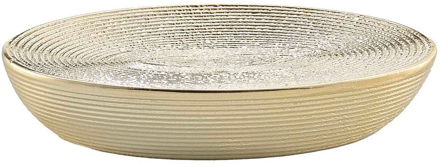 Douceur d'intérieur - Metallic zeepschaal TRESOR, goud, 11,5 x 9,5 cm