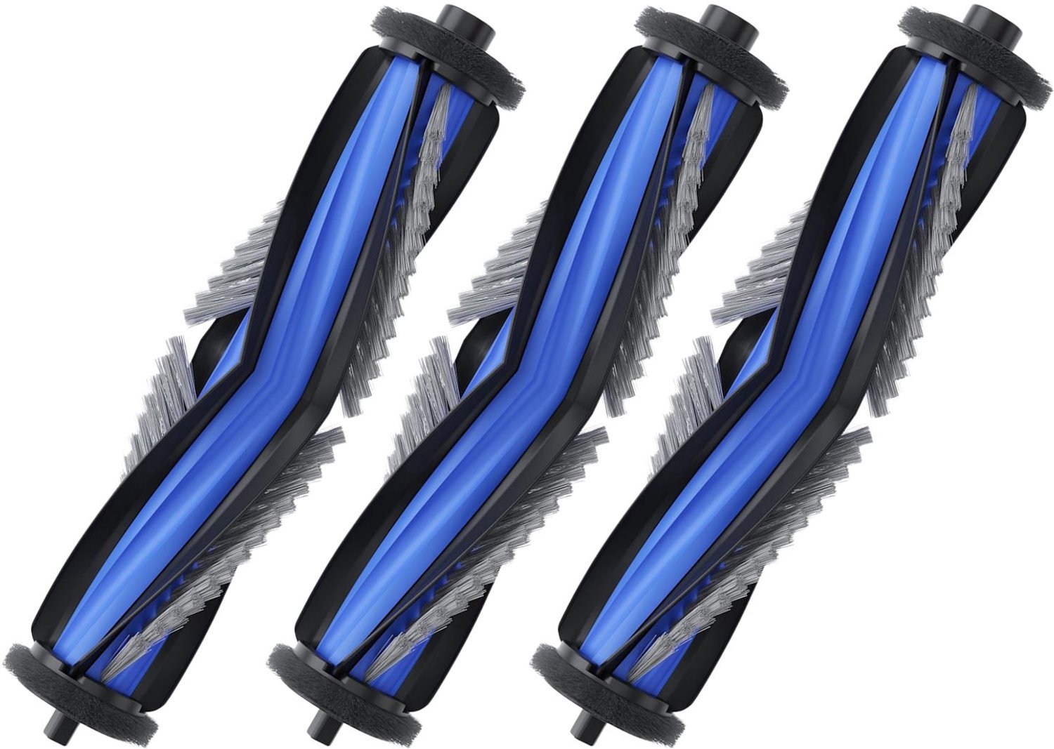 Plus.Parts Ecovacs Deebot T30, T30S, T50, T80 en X8 Serie Hoofdborstelset (3 Stuks, Plus.Parts® alternatief voor DMB010027) Overig