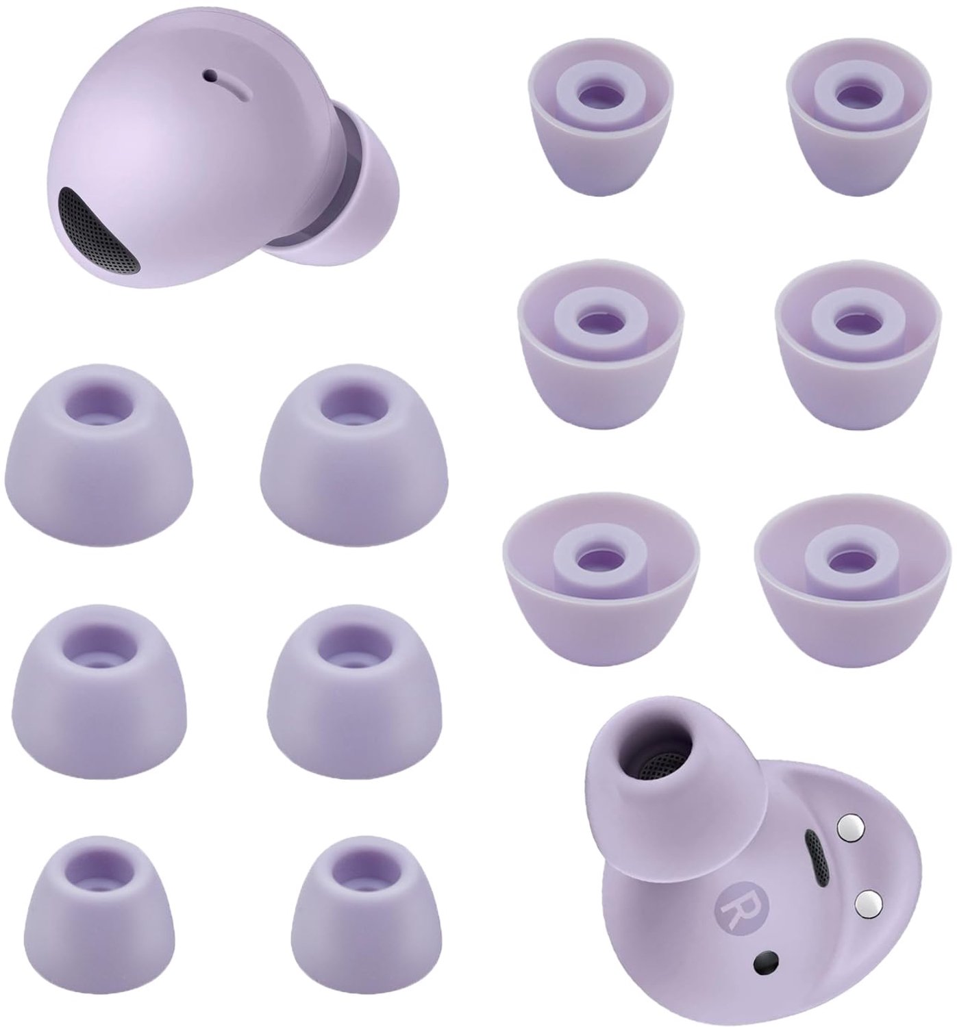 Vervangende oordopjes voor Galaxy Buds 2 Pro - 6 paar siliconen - S/M/L - optimaal comfort - m-winkel