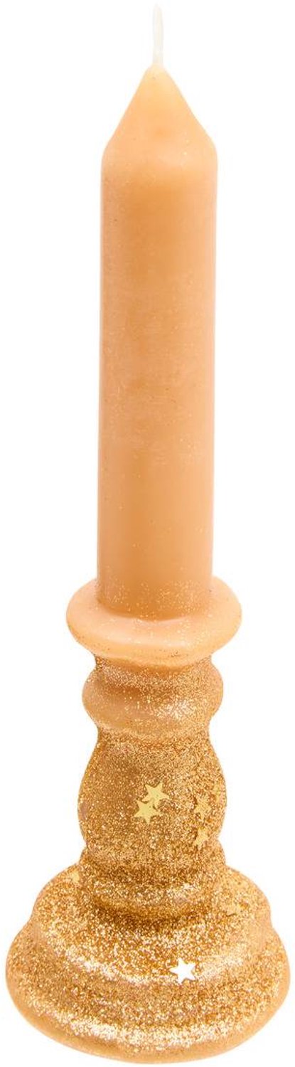 Feeric lights & Christmas Glitterkaars, hoogte 20 cm, 98 g Bronze