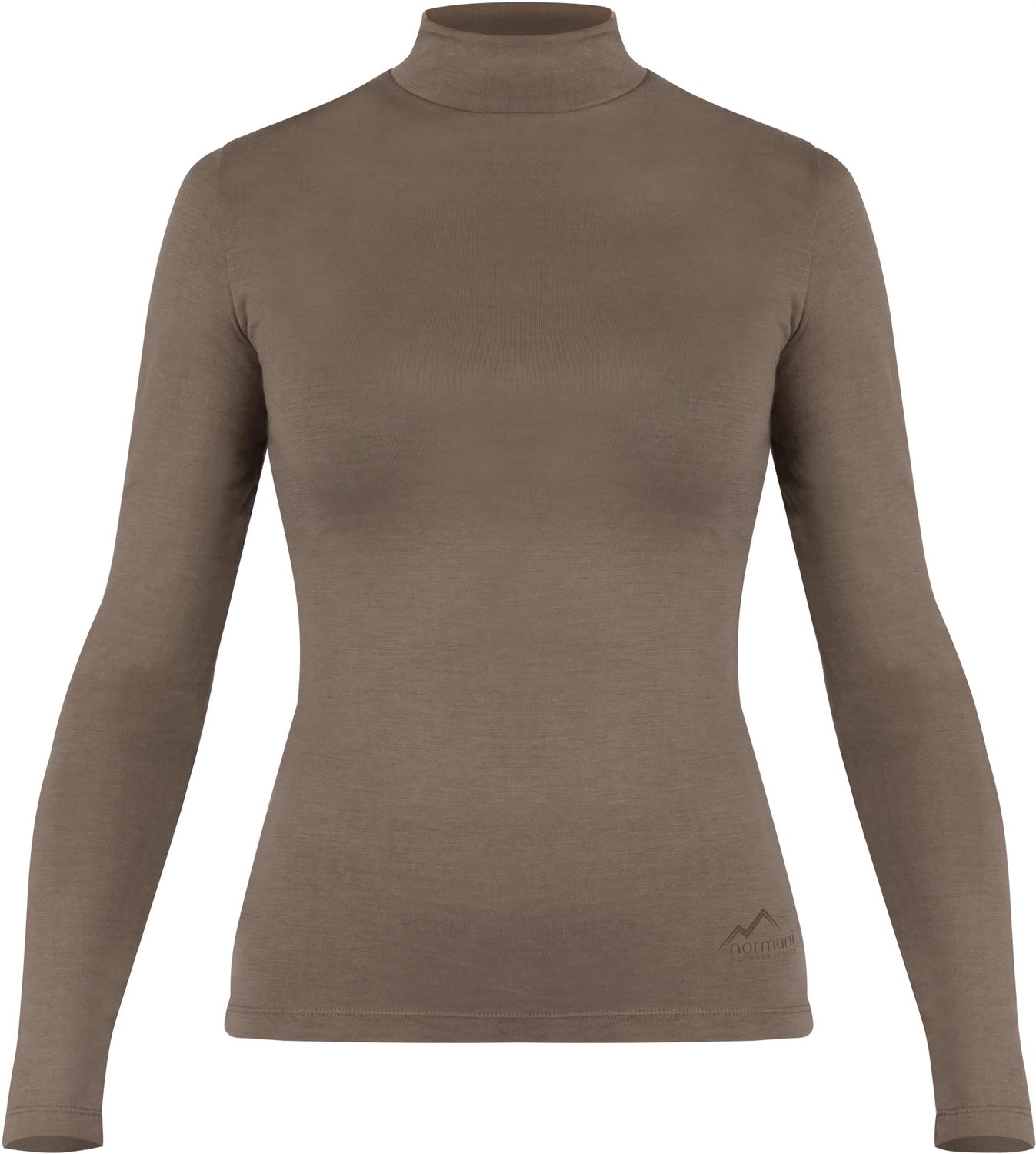 Dames-merino-shirt met lange mouwen en opstaande kraag „Romsey“