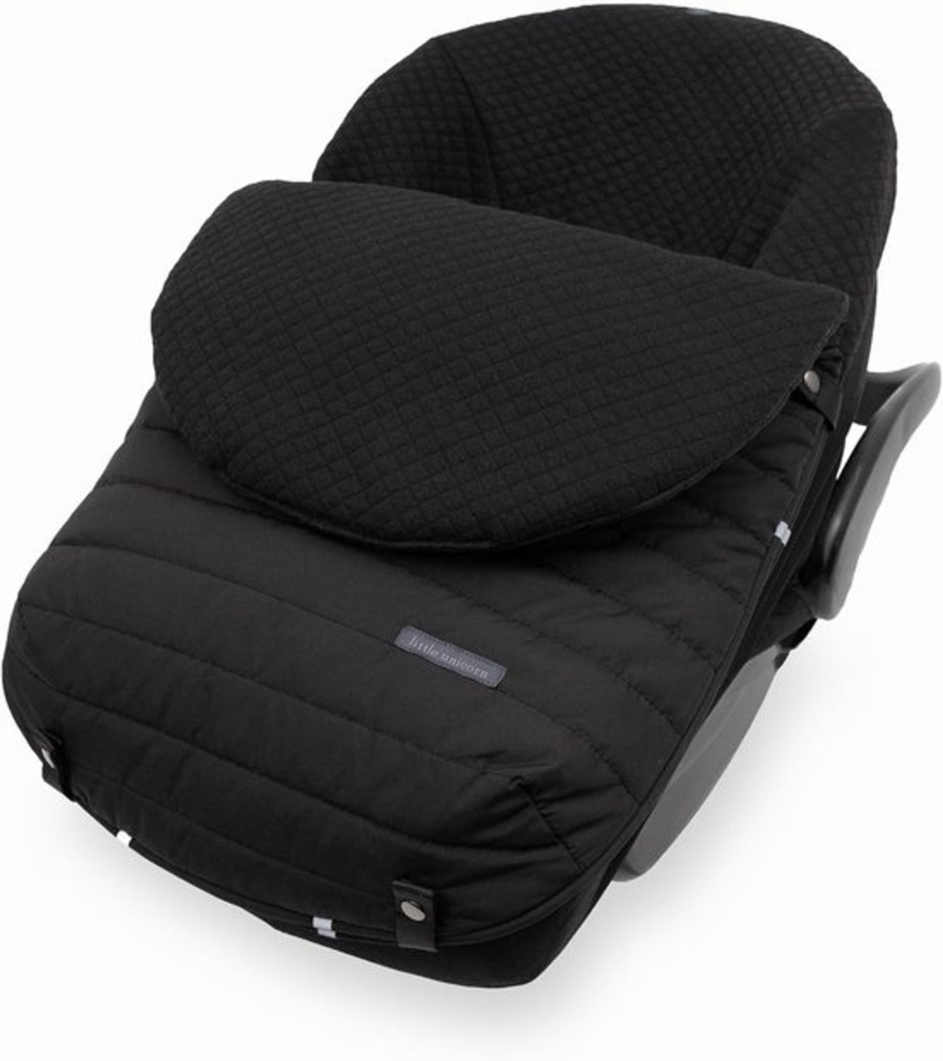 Warme Voetzak voor Baby - Bekleding voor Autostoel - Houdt Baby Warm - Sluiting met Magneten - 68.58 cm lang - Zwart