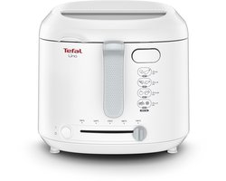 Tefal Uno FF2031 - Frituurpan - 1,8 L - Compact Design - Coolwall - Kijkvenster - Instelbare thermostaat - 1600W - Wit