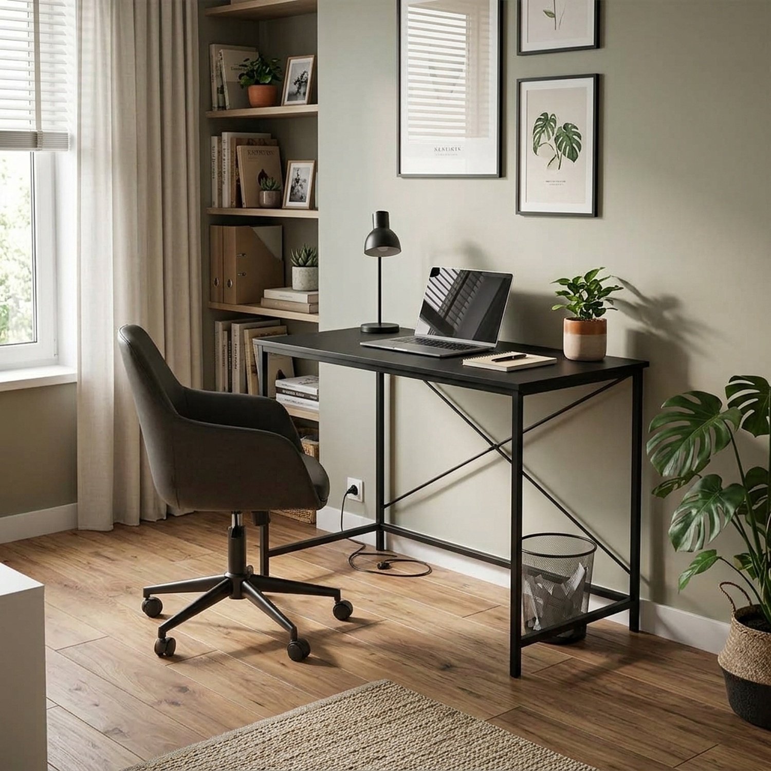 VDD VDD Vintage Zwart Bureautafel - afbeelding 5
