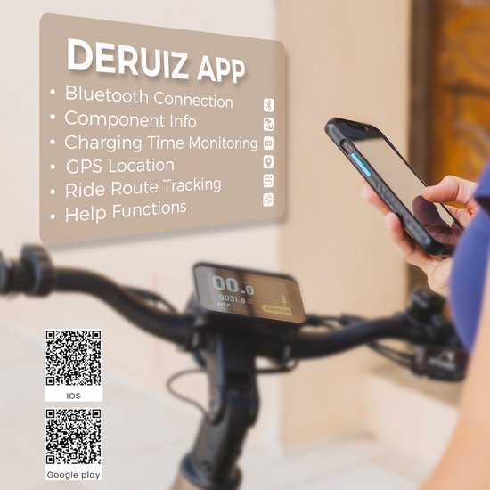 DERUIZ Mica Pro M/L – Elektrische Fiets Dames & Heren – Lage Instap – 250W Middenmotor – 110Nm – 720Wh Samsung Accu – Tot 180 km Actieradius – Enviolo Traploos – Gates Riem – Hydraulische Schijfremmen – 29 Inch – Brons Mat — afbeelding 3