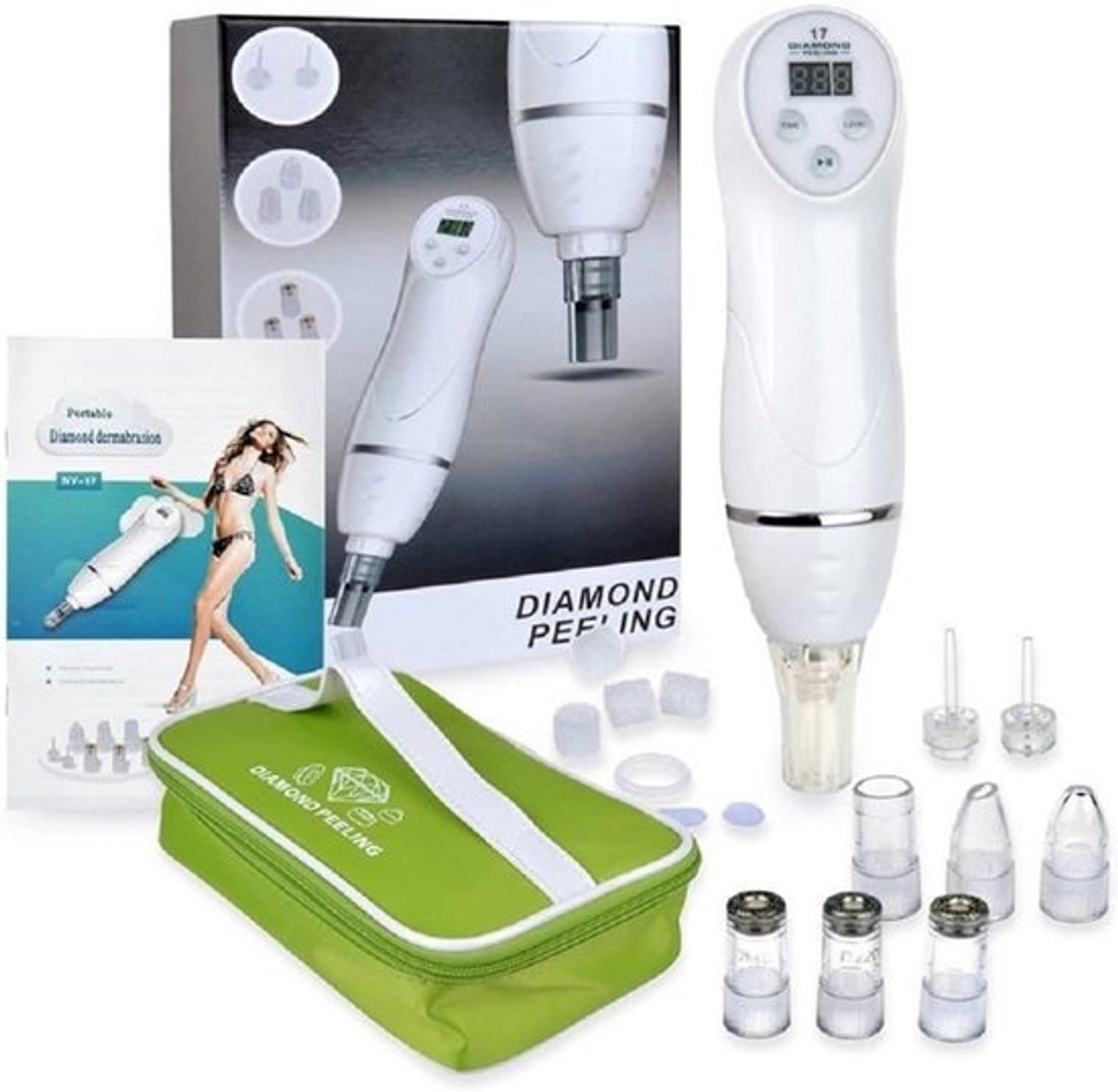 Mini dermabrasie-vacuümzuiger voor huidverzorging - Digitale acneverwijderaar voor gezichtsbehandeling