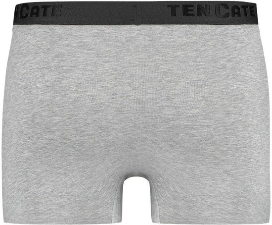Grijze Ten Cate short met zwarte elastische tailleband met merklogo.