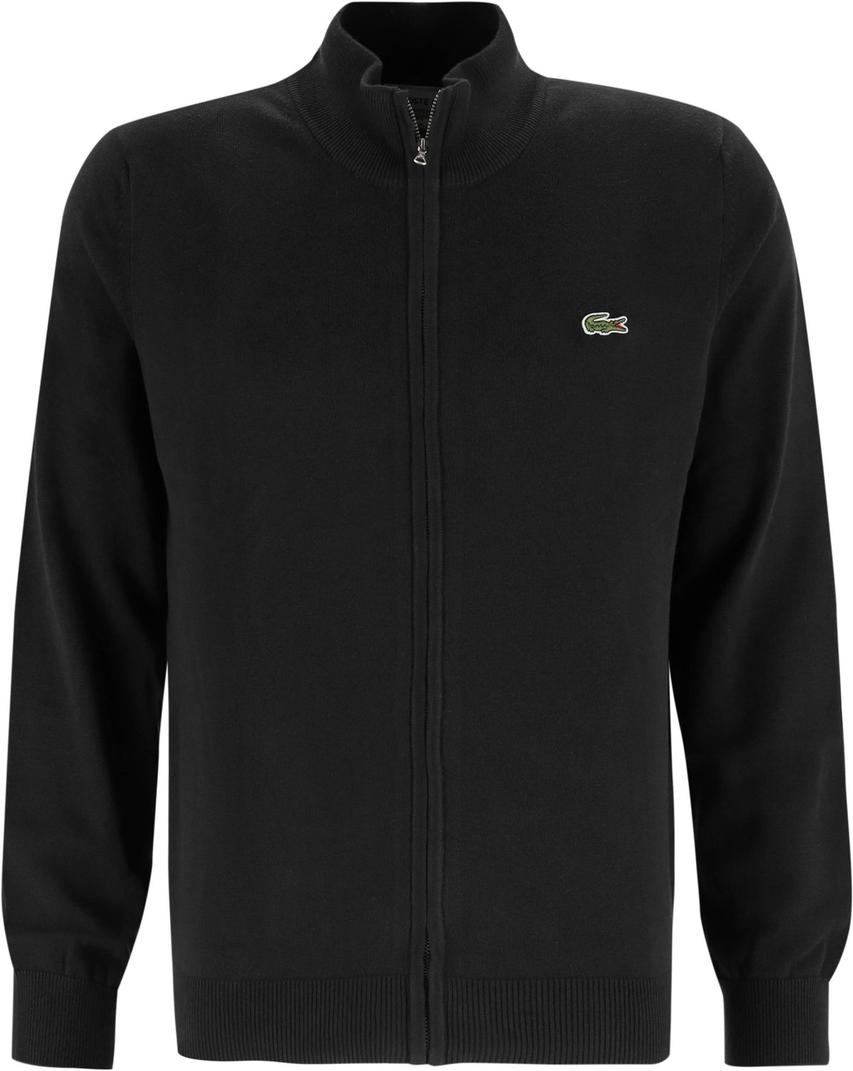 Lacoste heren vest katoen met rits Zwart
