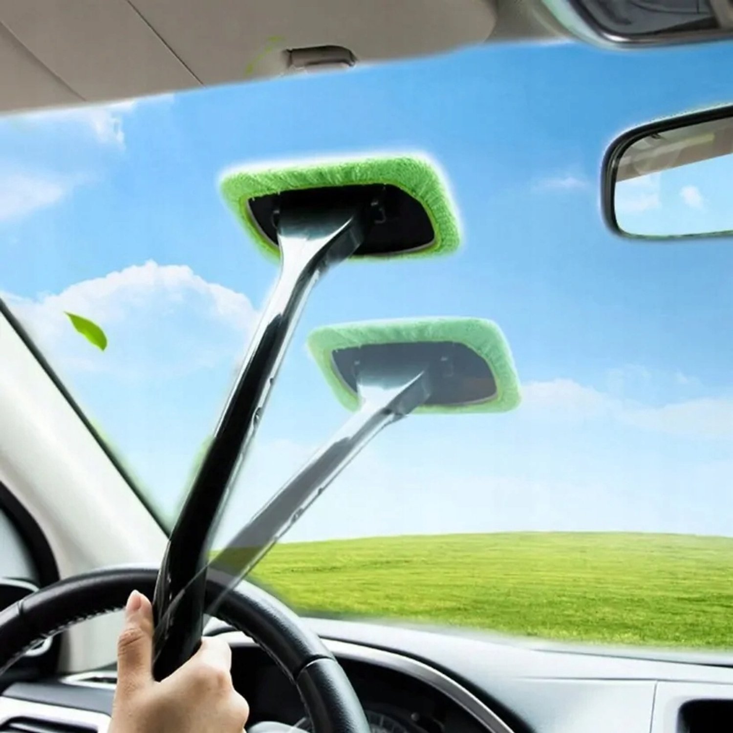 Auto Ruitenreiniger met Microvezel - Streeploos & Efficiënt