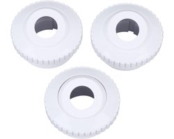 3PCS Heavy Duty Pool Jet Nozzles Roterende Verstelbare Water Directionele Flow Control Oogbol Inlaat Jets voor Hayward SP1419D SP1023 Zwembaden PVC Materiaal Duurzame Retou