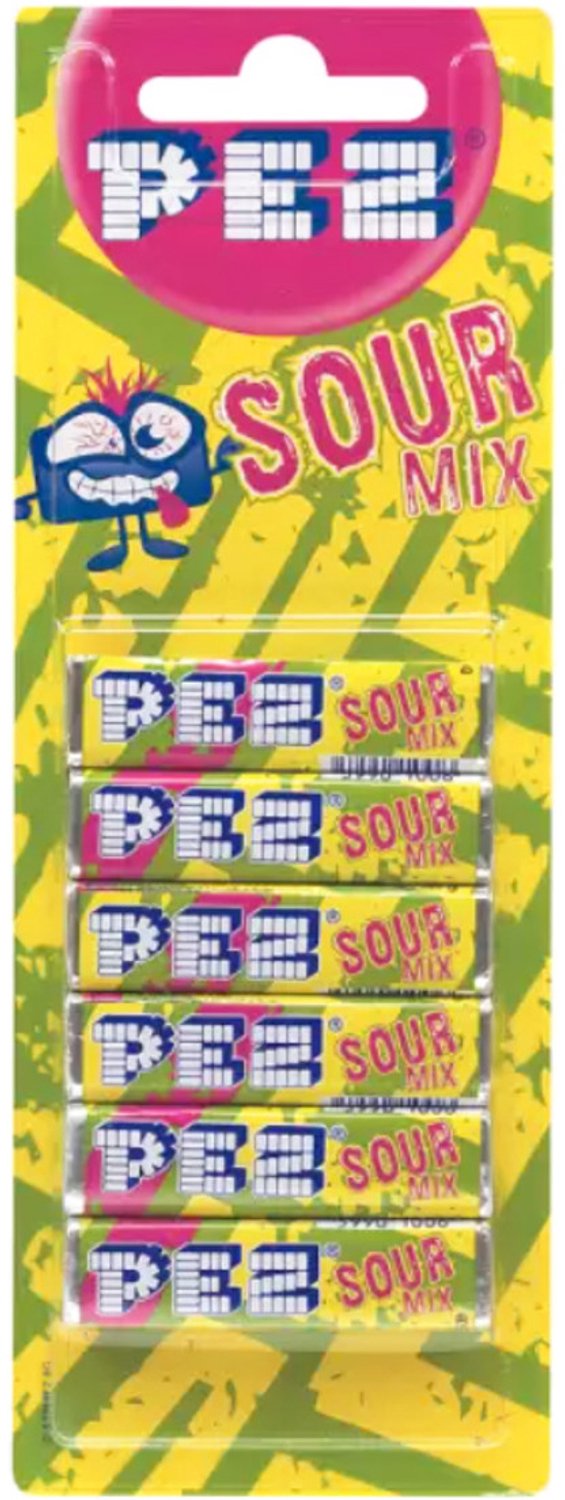 PEZ Pez Refills Sour - Zuur snoep - Hongaarse import - 18 x 51 g