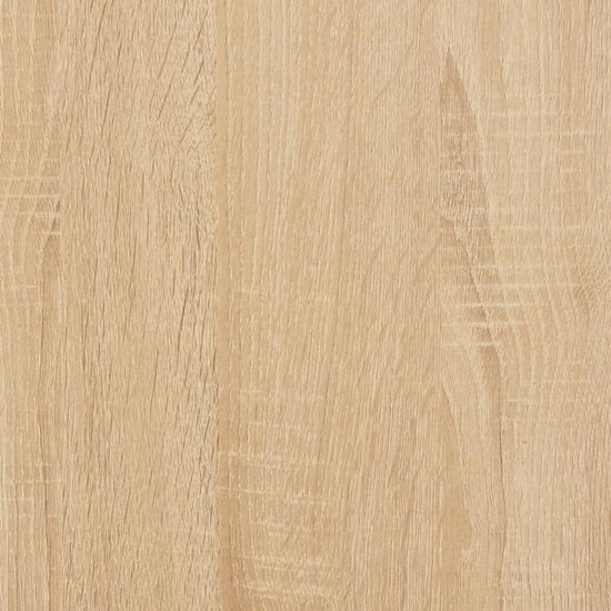 Sonoma eiken 140 x 23 x 75 cm hout met metalen frame en vijf verstelbare poten, robuuste bijzettafel en eettafel voor woonkamer of hal — afbeelding 2