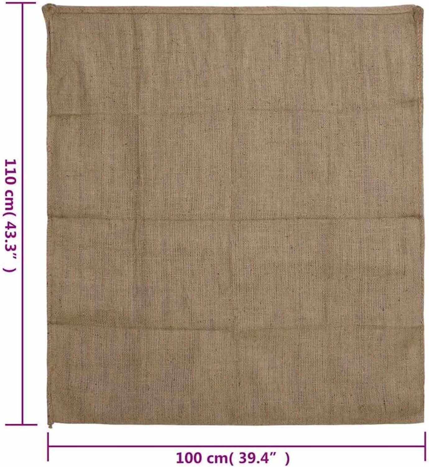 30 stuks jute zakken 100 x 110 cm, robuuste graanzakken van jute voor tuinbouw en opslag, ademende transporttassen, grote plantenbeschermzakken voor de winter