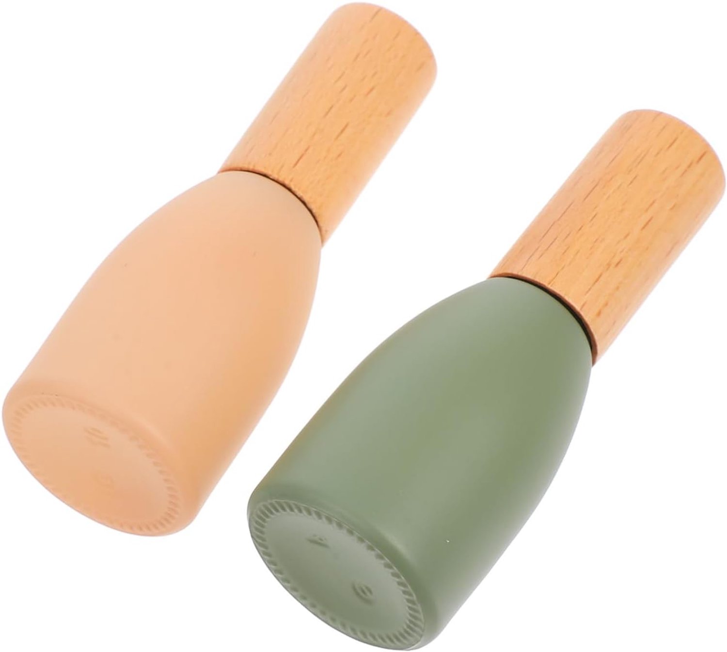 2stuks Luxe Beuken Dop Rollerball Flesjes Voor Essentiële Olie Navulbare Geurflessen Voor Reizen Handige Lege Rollerflessen Voor Parfum