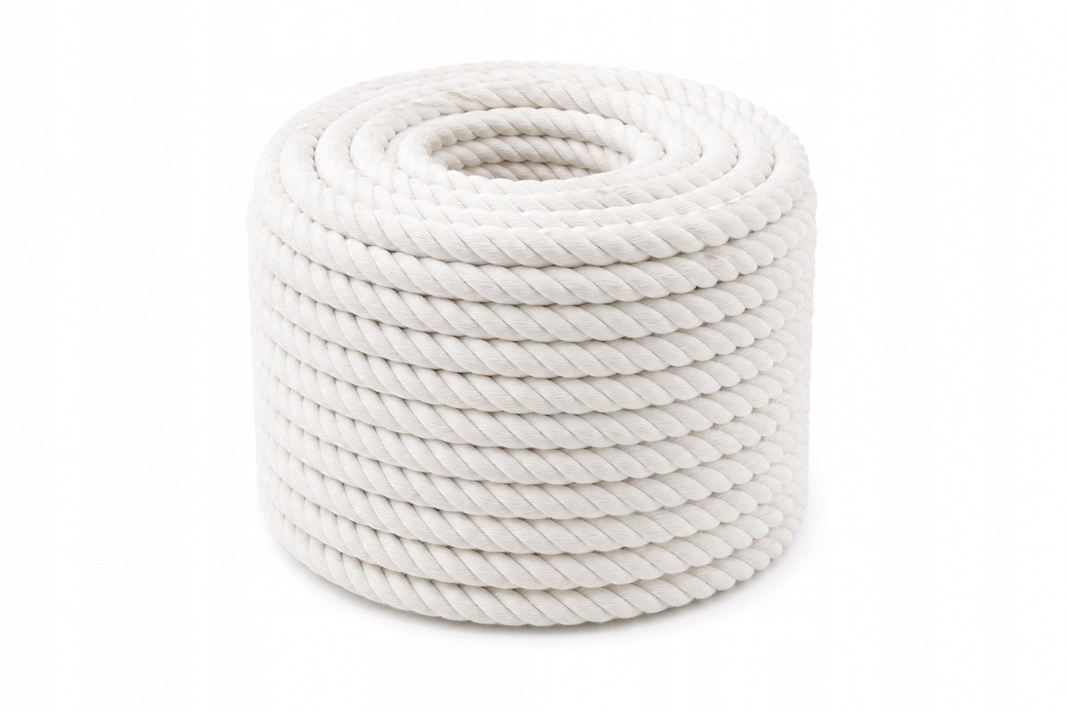 Witte Katoenen Touw 8mm - 1m, Ideaal voor DIY, Tuin & Decoratie