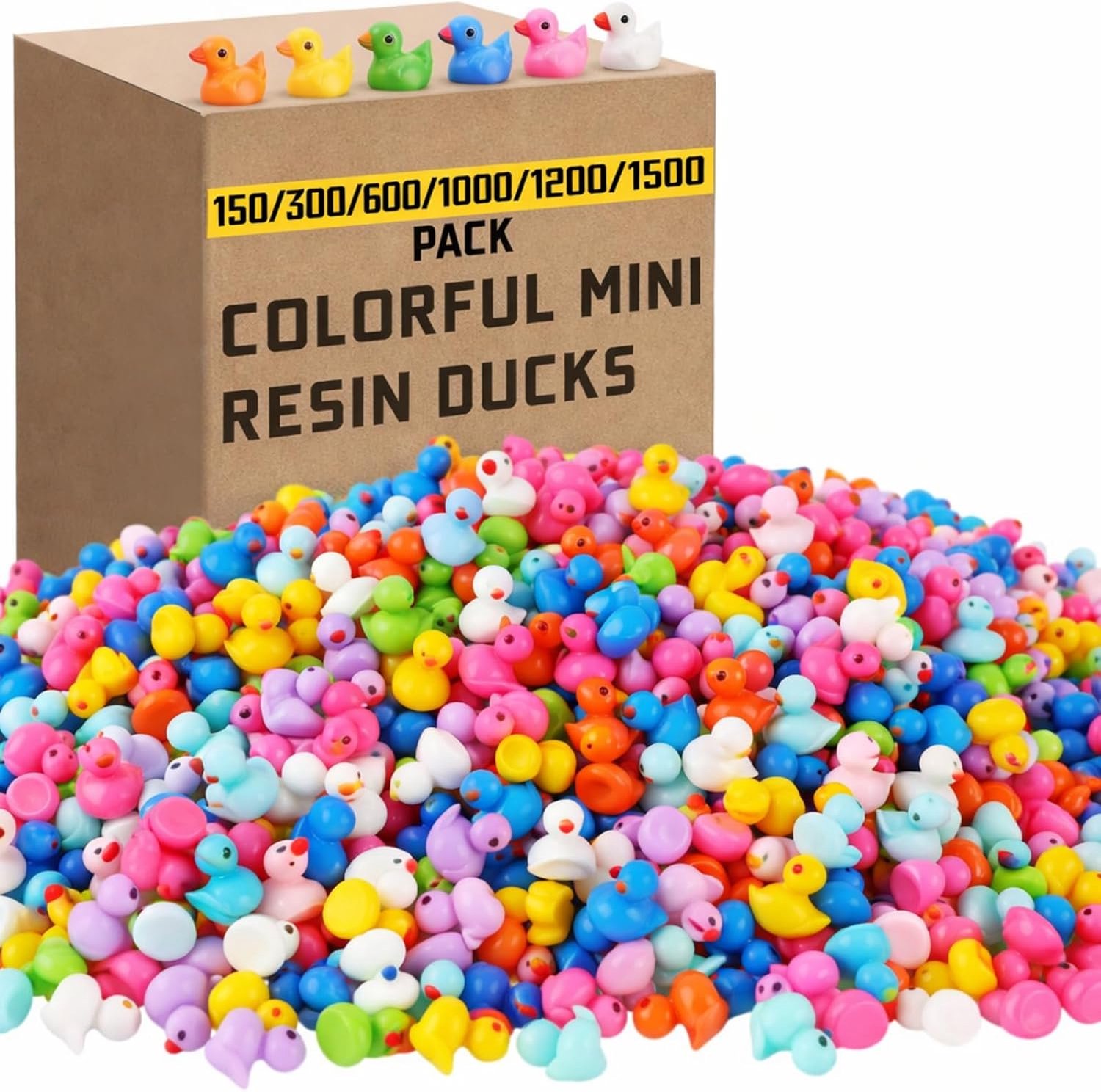 Mini Eenden Bulk Kleine Eend Decoratie, 150 stuks, Hars